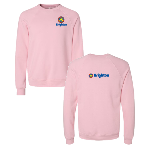 Brighton Logo 2 Full color -- Crewneck Sweatshirt Pink