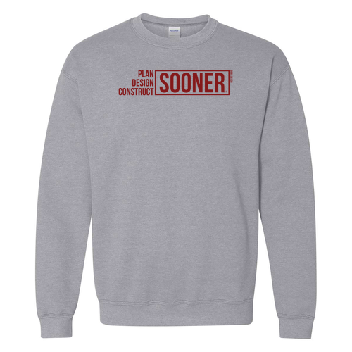 Gibbs College Sweatshirt- Sport Gray