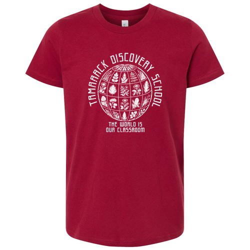 Bella Canvas Youth Short-Sleeve T-Shirt -- Cardinal