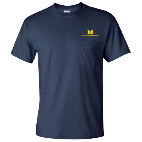 Gildan Ultra Cotton T-Shirt with Pocket -- Navy, $20