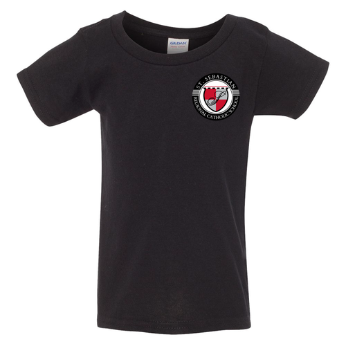 Toddler Black Cotton Shirt