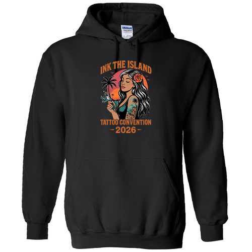 Sunset Adult Hooded Sweatshirt -- Black