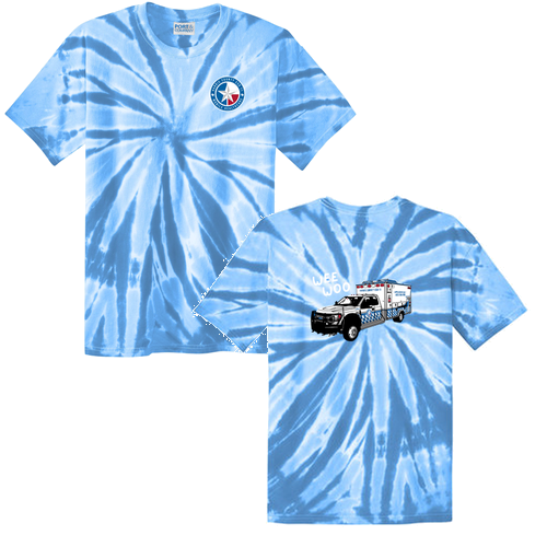 Port and Company Tie Dye Tee -- Light Blue