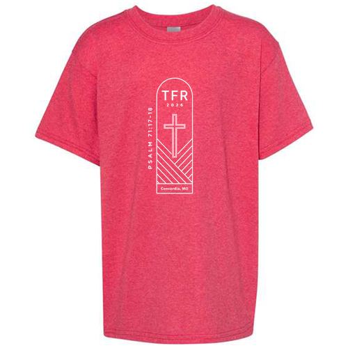 Gildan Heavy Cotton Youth T-Shirt -- Heather Red