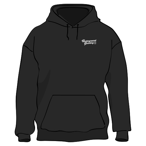 Jerzees 8 oz 50/50 Nublend Adult Hooded Sweatshirt -- Black