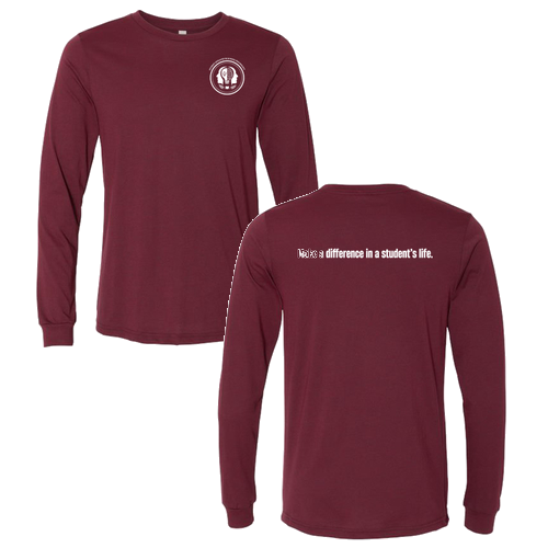 Bella+Canvas Unisex Heather Cvc Long Sleeve Tee- Heathers -- Heather Cardinal