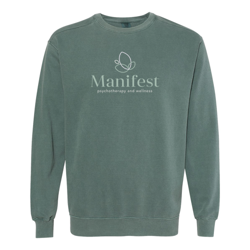 Comfort Colors Adult Crewneck Sweatshirt -- Blue Spruce