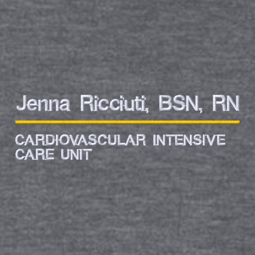 Embroidered Gildan Heavy Blend Crew Neck Sweatshirt -- Dark Heather