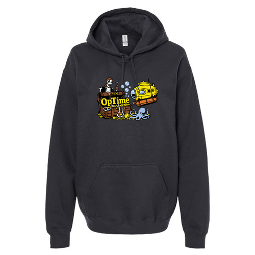 Gildan Adult Softstyle Fleece Pullover Hooded Sweatshirt -- Black
