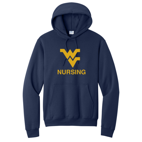 Port and Company Core Fleece Pullover Hooded Sweatshirt -- True Navy