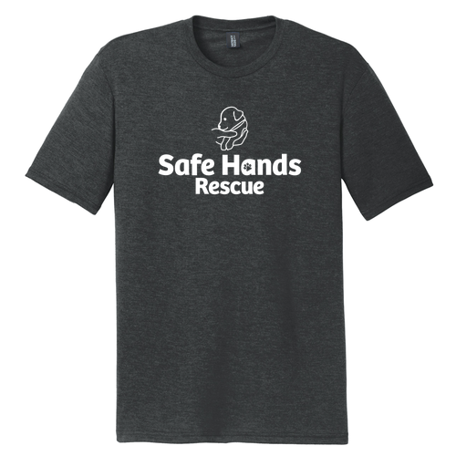 District Made Mens Perfect Tri Crew Tee -- Black Frost