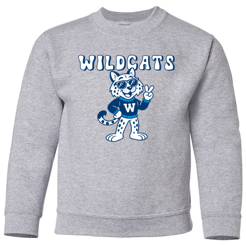 Gildan Heavy Blend Youth Crew Neck Sweatshirt -- Sport Grey