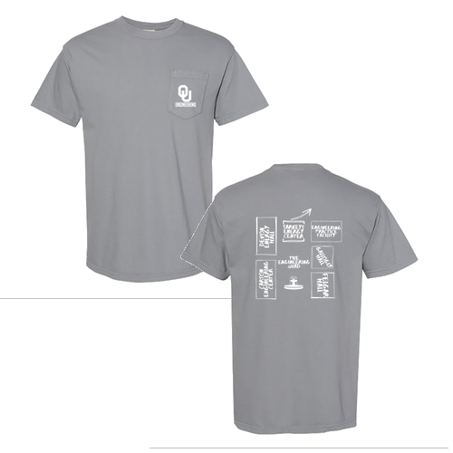 Comfort Colors Short Sleeve Pocket Tee -- Granite