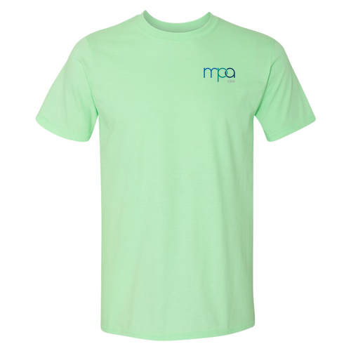 Full Color Logo Gildan SoftStyle T-Shirt -- Mint Green