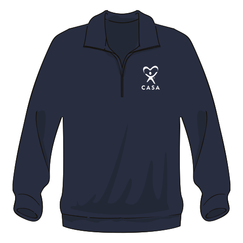 Sport Tek Quarter Zip Sweatshirt -- True Navy