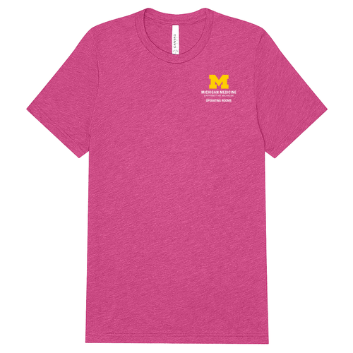 Operating Rooms Mens/Unisex Bella Canvas Triblend Short Sleeve T-Shirt -- Berry