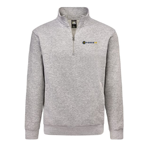 Unisex J America Fleece 1/4 zip -- Oxford