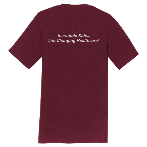 Port and Company Tee (w/ Back Print) -- Athletic Maroon