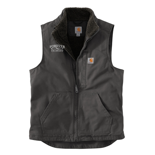 Carhartt Sherpa-Lined Mock Neck Vest -- Gravel