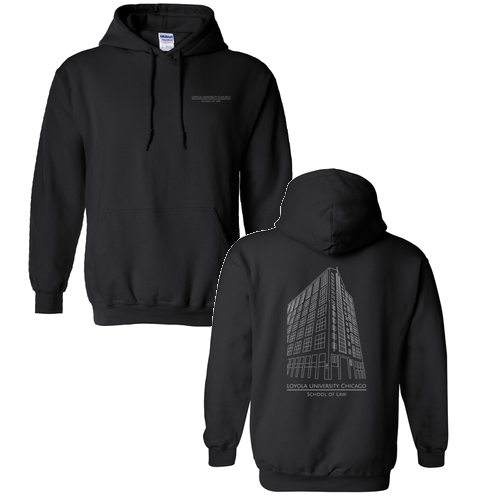Corboy Law Center Hooded Sweatshirt -- Black