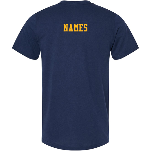 Mens/Unisex Bella Canvas Heather CVC T-Shirt -- Solid Navy Blend