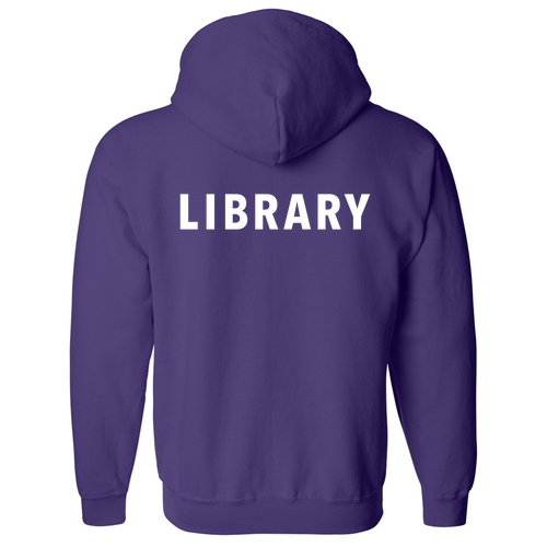 Regular Gildan Full Zip Hooded Sweatshirt -- Purple