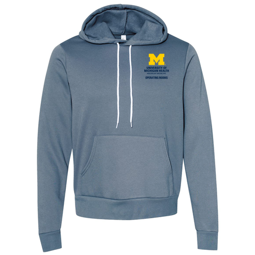 Operating Rooms Mens/Unisex Bella Canvas Sponge Fleece Hoodie -- Steel Blue