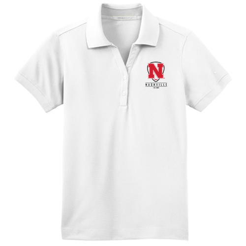Ladies Nike Golf Dri-Fit Classic Polo -- White