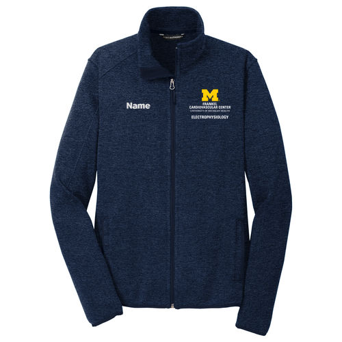 Port Authority Sweater Fleece Jacket -- River Blue Navy Heather