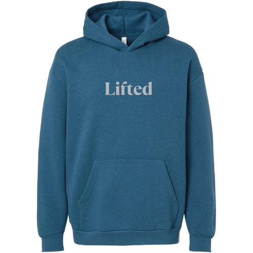 American Apparel Unisex Fleece Hoodie-- Sea Blue