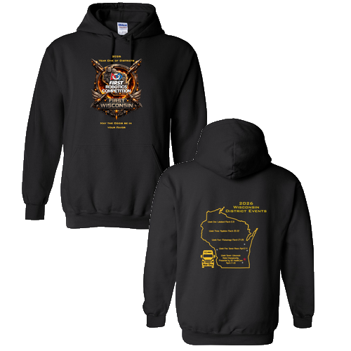 Gildan 100% Cotton Hooded Sweatshirt -- Black