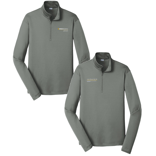 Sport-Tek PosiCharge Competitor Quarter Zip Pullover -- Grey Concrete
