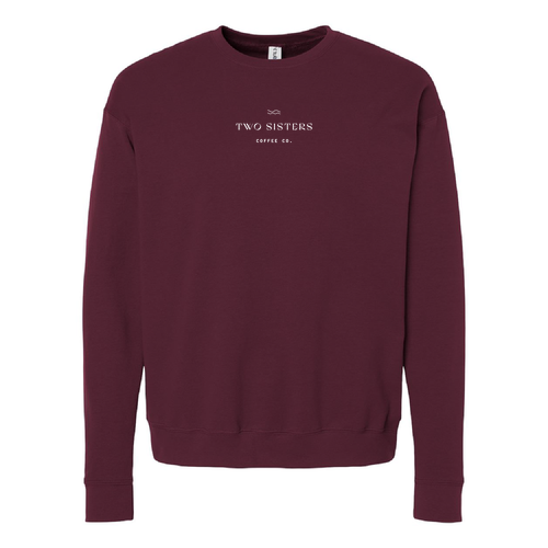 Tultex Fleece Crewneck Sweatshirt -- Maroon