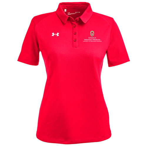 Under Armour Ladies' Tech Polo -- Red / White _600