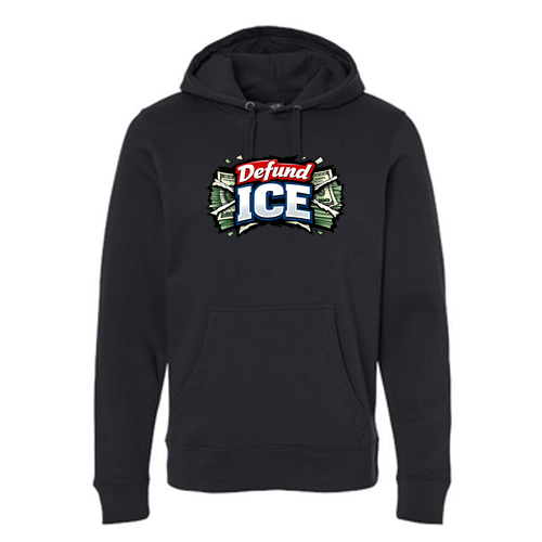J America Unisex BTB Fleece Hooded Sweatshirt -- Black