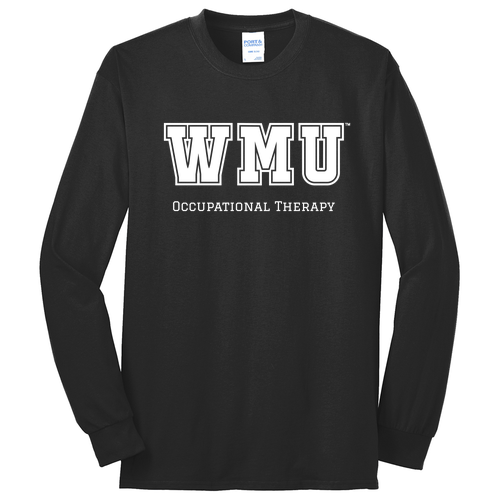 Port and Company Long Sleeve 50/50 T Shirt -- Jet Black