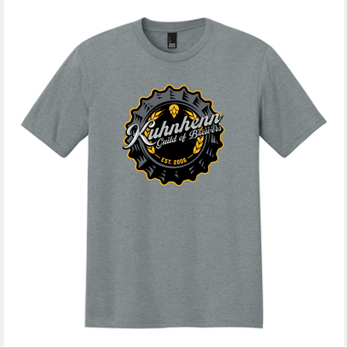 District Made Mens Perfect Tri Crew Tee -- Heathered Grey