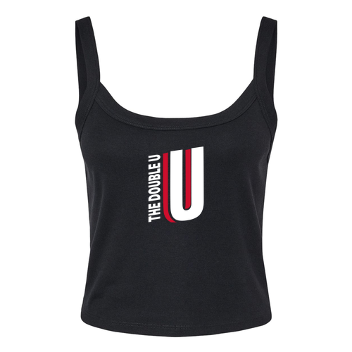 Bella+Canvas Women's Spaghetti Strap Tank -- Solid Black Blend