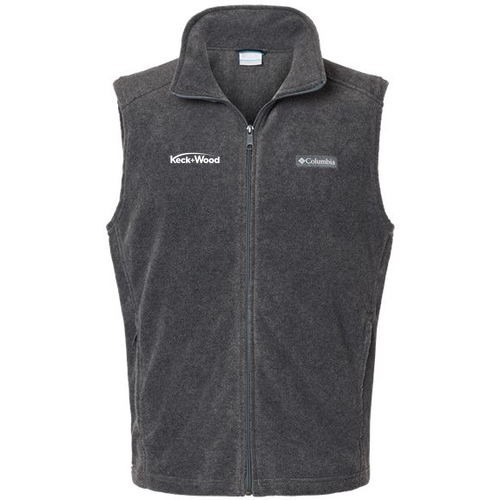 Columbia Mens Steens Mountain Fleece Vest -- Charcoal Heather