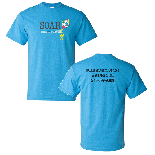 Gildan Ultra Cotton Basic T-Shirt -- Heather Sapphire