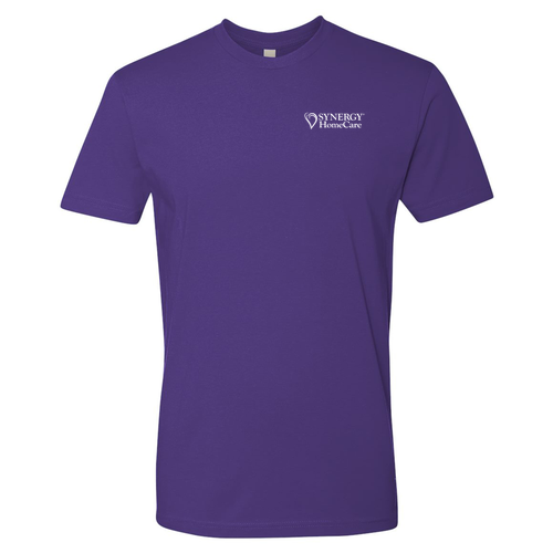 Next Level Mens Fitted Short Sleeve Tee -- Purple Rush