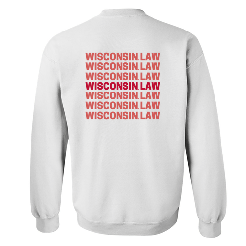 WISCONSIN LAW Sweatshirt—White