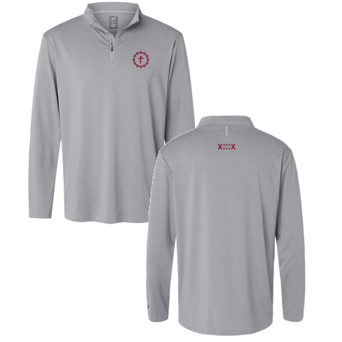 Oakley Team Issue Podium Quarter-Zip Pullover -- New Granite Heather