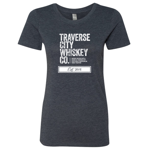 Next Level Apparel Ladies Tri Blend Crew -- Vintage Navy
