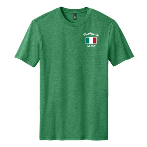 District Made Mens Perfect Blend Tee -- Heathered Kelly Green