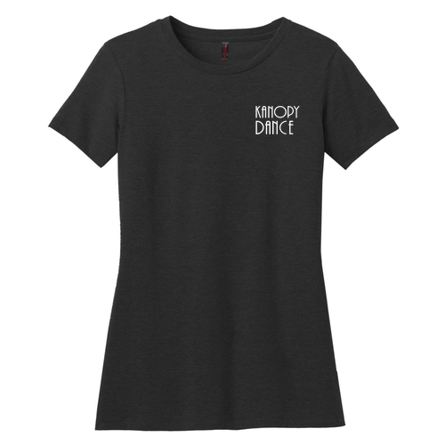 District Made Ladies Perfect Blend Crew Tee -- Black