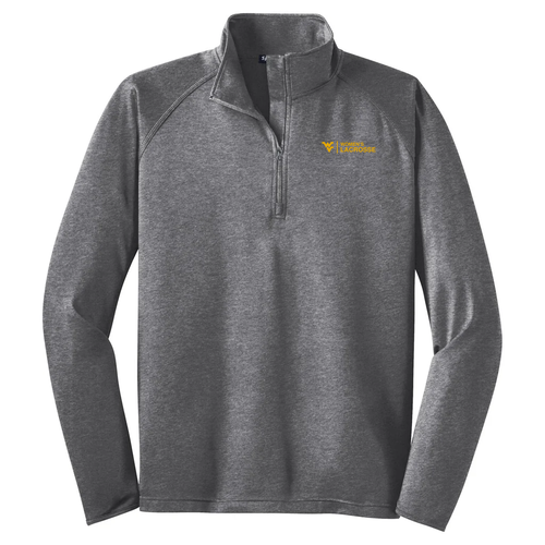 Sport Tek Sport Wick Stretch Half Zip Pullover -- Charcoal Grey Heather