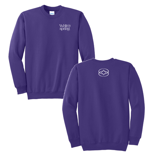Port and Company Crewneck Sweatshirt -- Purple