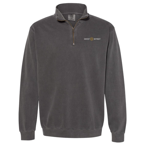 Comfort Colors Quarter Zip Sweatshirt -- Pepper