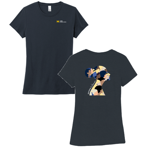 Ladies District Soft Perfect Tri Tee -- New Navy